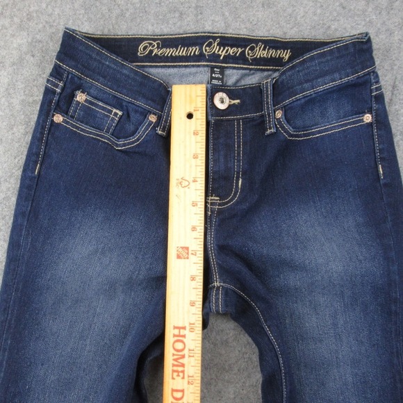 Gap Premium Super Skinny Jeans Dark Wash Zipper Ankle Womens Size 4 27 - Picture 5 of 12